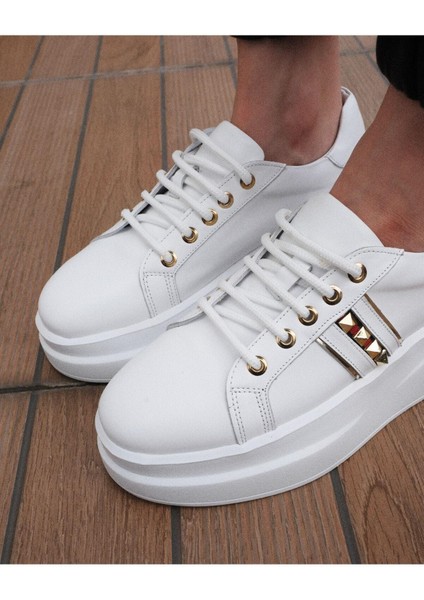 Kadın Deri Sneaker Beyaz fiyatları