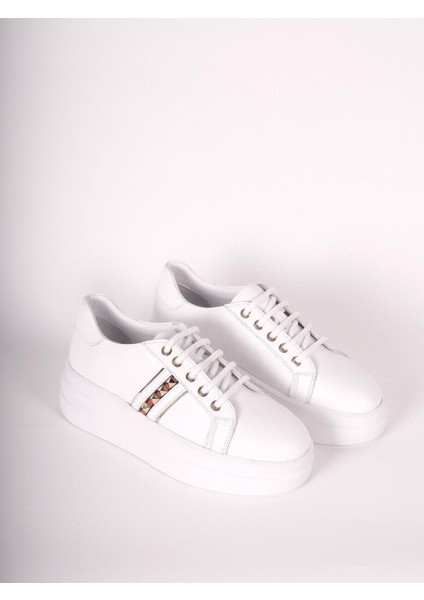 Kadın Deri Sneaker Beyaz indirimleri