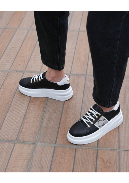 Kadın Hakiki Deri Aksesuar Detaylı Sneaker