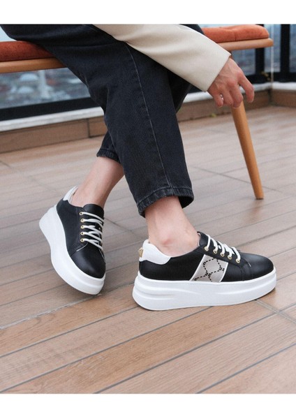 Kadın Hakiki Deri Aksesuar Detaylı Sneaker