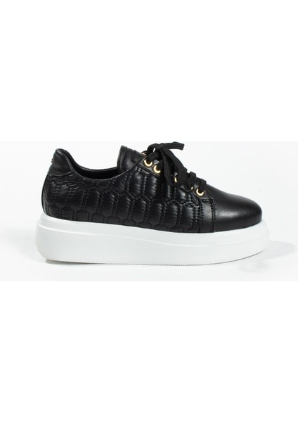 Kadın Deri Sneaker Siyah