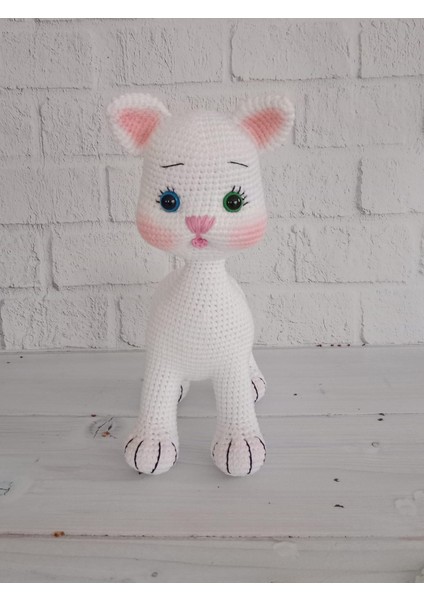 Tatlı Pisicik Amigurumi Organik Oyuncak