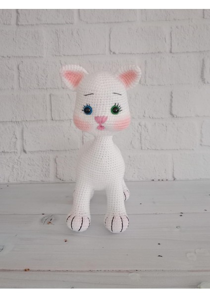 Tatlı Pisicik Amigurumi Organik Oyuncak