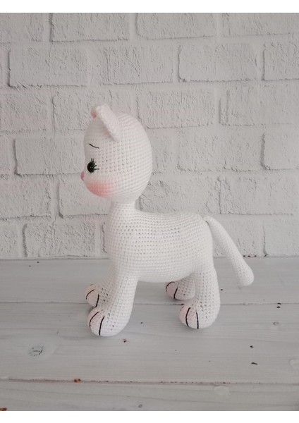 Tatlı Pisicik Amigurumi Organik Oyuncak