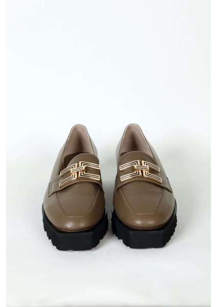 Kadın Vizon Hakiki Deri Toka Ayakkabı modelleri