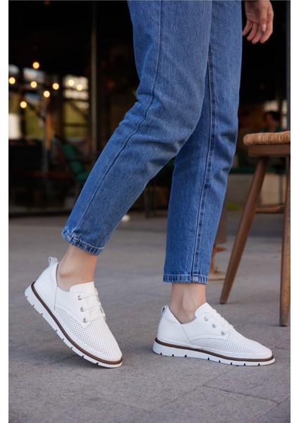 Kadın Yeşil Deri Sneaker Spor Ayakkabı fiyatları
