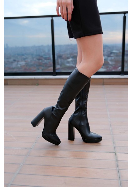 Kadın Deri Streç Topuklu Çizme fırsatları