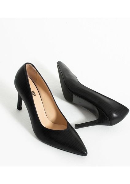 Kadın Hakiki Deri Stiletto Siyah fırsatları