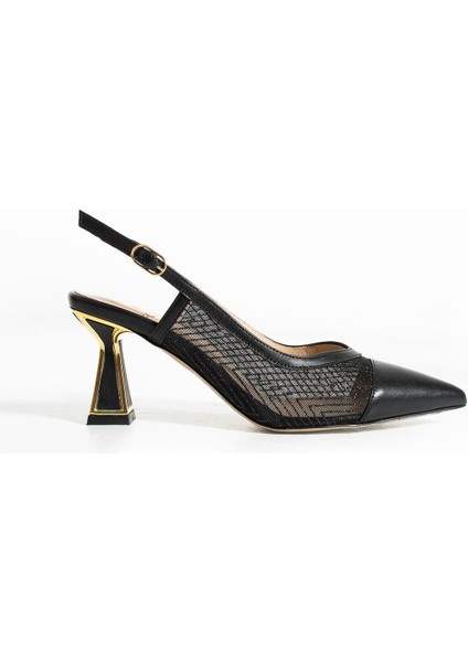Kadın Hakiki Deri Topuklu Ayakkabı Siyah fiyatları