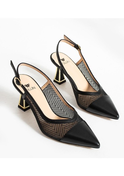 Kadın Hakiki Deri Topuklu Ayakkabı Siyah fırsatları