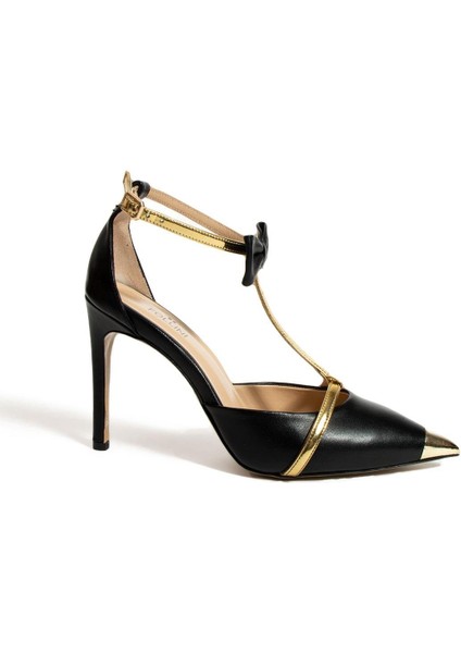 Kadın Hakiki Deri Stiletto Siyah fırsatları