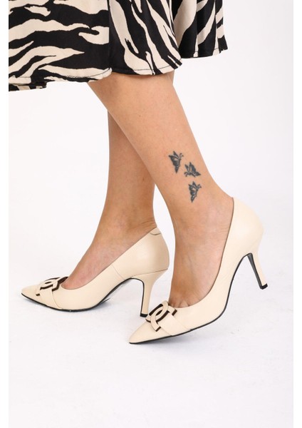 Kadın Deri Stiletto
