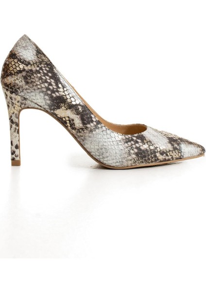 Kadın Hakiki Deri Stiletto Yılan