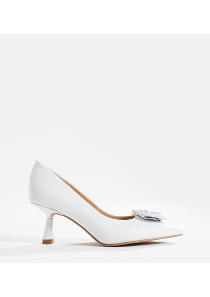Kadın Hakiki Deri Stiletto Beyaz fiyatları