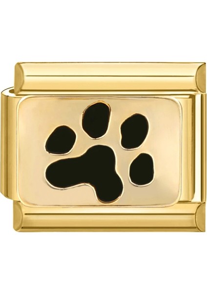 Black Paw Gold Charm