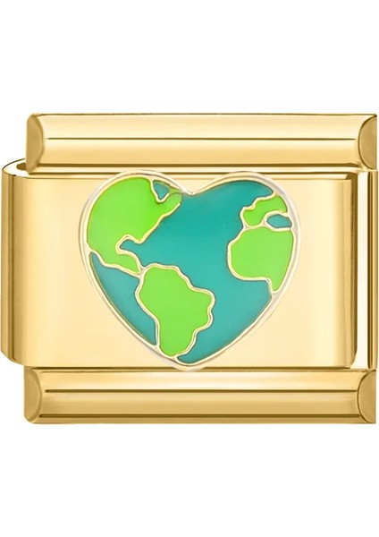 Gold Heart Wold Charm