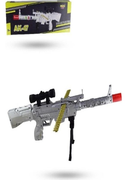 Prestij Kutulu Pilli Işıklı Ak-47 Tüfek FAB(6868)