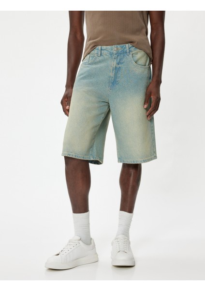 Oversize Kot Şort Cep Detaylı Pamuklu modelleri