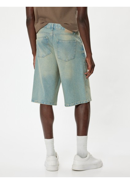 Oversize Kot Şort Cep Detaylı Pamuklu fırsatları