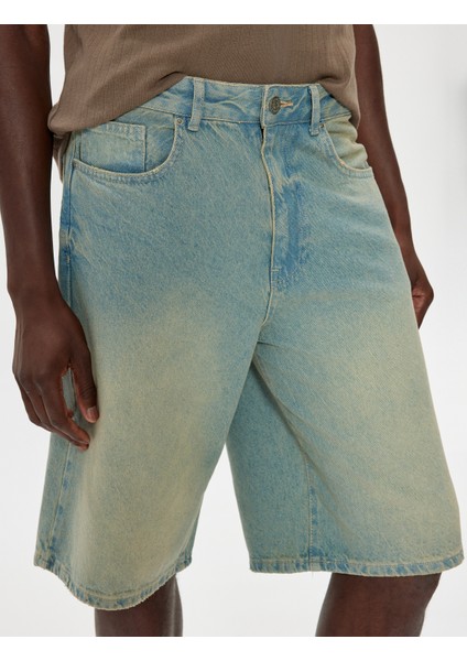 Oversize Kot Şort Cep Detaylı Pamuklu indirimleri