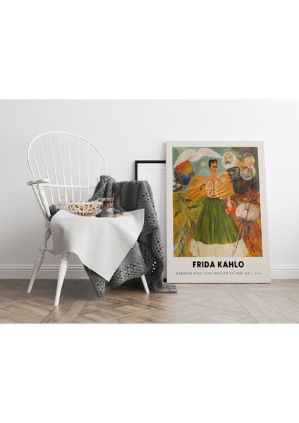 Kanvas Tablo Frida Kahlo Oda Duvar Dekorasyonu Sanatsal Tablo Salon Dekorasyonu