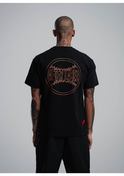 Bisiklet Yaka Siyah Erkek T-Shirt MYSENJS11/S2-_T-SHIRT Uomo fiyatları