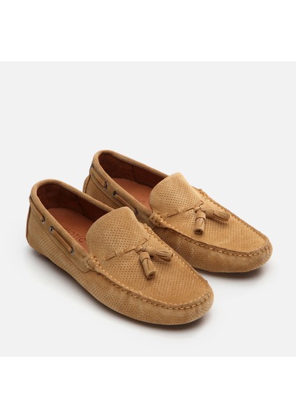 02AYH282720A340 HAKIKI Deri Camel Erkek Loafer