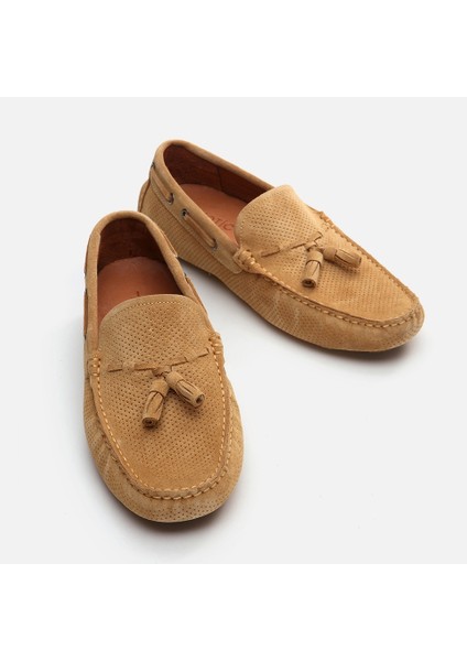 02AYH282720A340 HAKIKI Deri Camel Erkek Loafer