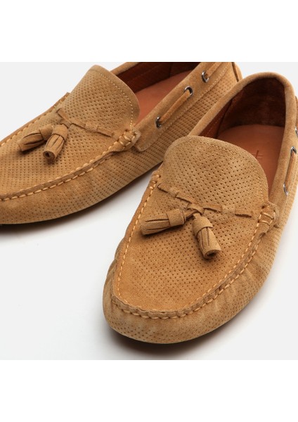 02AYH282720A340 HAKIKI Deri Camel Erkek Loafer