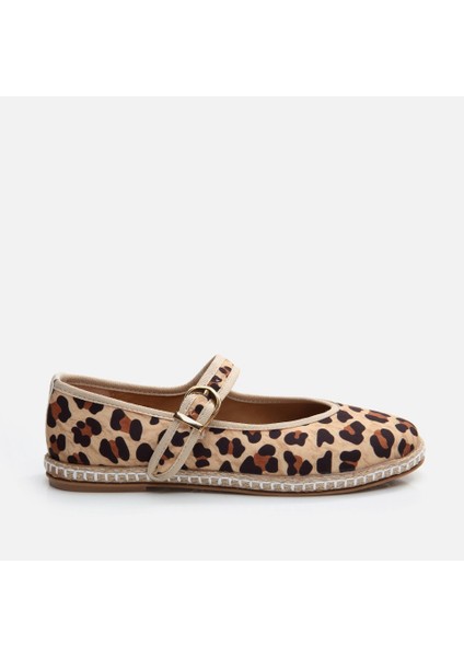 Leopar Desenli  Kadın Espadril