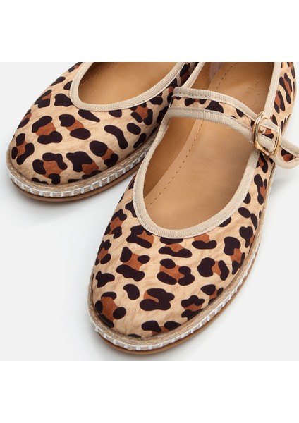 Leopar Desenli  Kadın Espadril