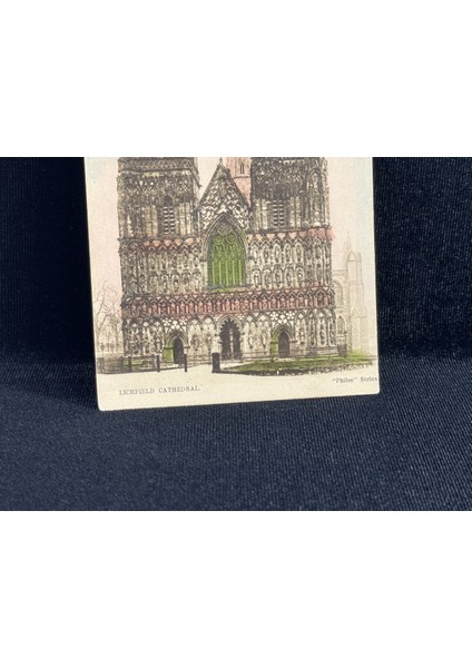 Ingiltere Lichfield Cathedral (Kilisesi) Vintage Kartpostal Philco Series 1043 fiyatları