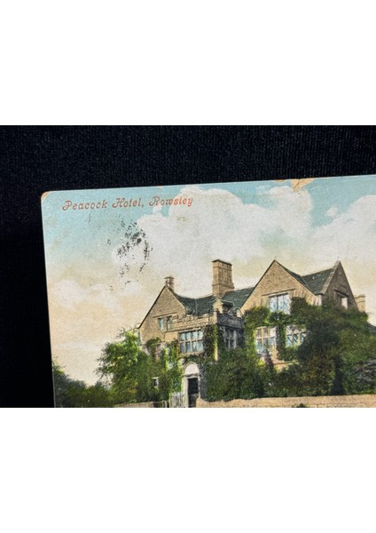 Asırlık Ingiltere Peacock Hotel Rowsley In Derbyshire - Near Sheffield Uk Vintage Kartpostal fiyatları