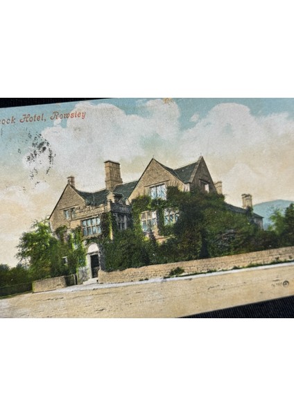 Asırlık Ingiltere Peacock Hotel Rowsley In Derbyshire - Near Sheffield Uk Vintage Kartpostal modelleri
