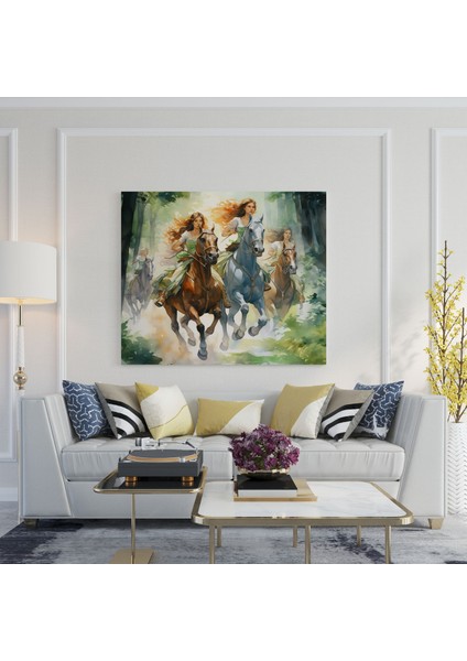 Amazon Kadın Duvar Dekorasyonu - Amazon Kadın, Duvar Dekorasyonu, Macera, Kanvas Tablo, 30X30 cm fiyatları
