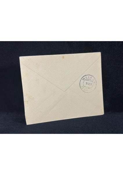 1927 Yılından Isviçre Zarf 2x Helvetia 10 Franco Pullu Varış Damgalı
