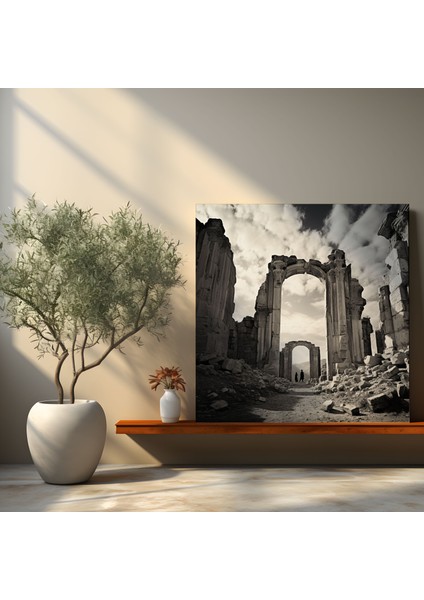 Anadolu Duvar Süslemeleri - Antik Kalıntılar - Anadolu, Duvar Süslemesi, Kanvas, Mimari Harikalar, 30X30 cm fiyatları