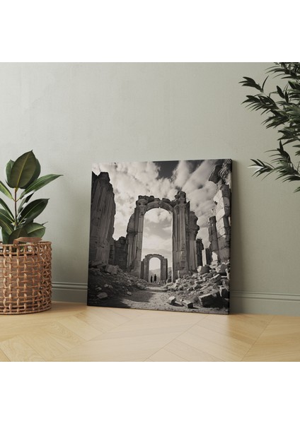 Anadolu Duvar Süslemeleri - Antik Kalıntılar - Anadolu, Duvar Süslemesi, Kanvas, Mimari Harikalar, 30X30 cm modelleri