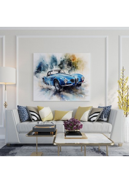 Bmw Rüya Gibi Suluboya Kanvas Tablo - Bmw, Duvar Sanatı, Suluboya Tablo, Rüya Gibi Atmosfer, 30X30 cm modelleri