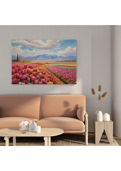 Anadolu Kanvas Tablo - Açan Lale Tarlaları Duvar Tablosu - Anadolu, Anadolu, Kanvas Tablo, Çiçek Güzelliği, 30X30 cm fiyatları