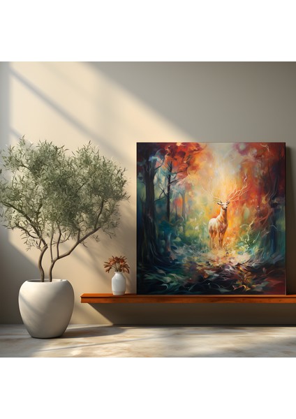 Mistik Orman Gezgini Kanvas Tablo, 30X30 cm fiyatları