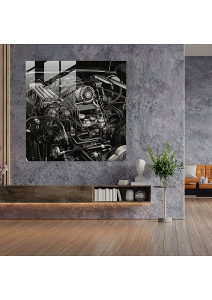 Bmw Gerçekçi Cam Baskı - Bmw, Cam Baskı, Cam Sanatı, Duvar Dekorasyonu, 30X30 cm fiyatları