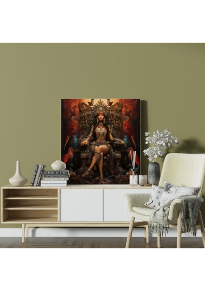 Amazon Kadın Duvar Sanatı - Amazon Kadınları, Duvar Sanatı, Büyüleyici, Taht, 30X30 cm modelleri