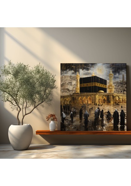 Kabe Duvar Tablosu - Kabe, Açılar, Kabe, Ev Dekorasyonu, 30X30 cm modelleri