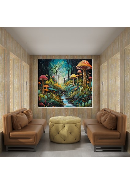 Büyülü Orman Kanvas Tablo, 30X30 cm fiyatları