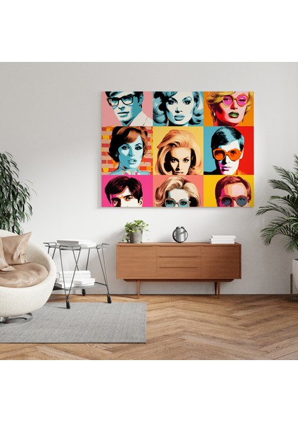 Pop Art Ünlüler Kanvas Tablo, 30X30 cm fiyatları