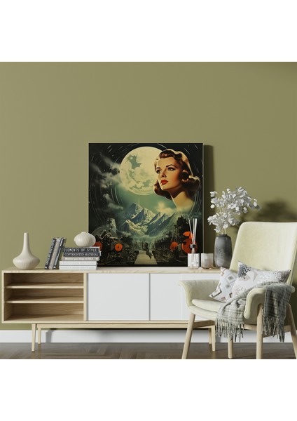 Eski Hollywood Film Makarası Kanvas Tablo, 30X30 cm fiyatları
