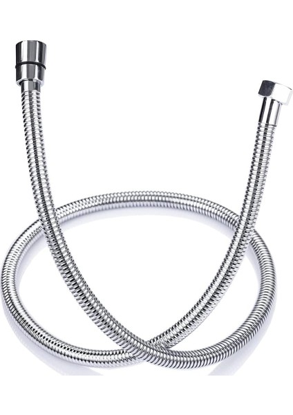 Duş Hortumu 1,5 M Paslanmaz Çelik Duş Hortumu, Dönme Koruması, El Duşu Hortumu, Esnek Duş Başlığı Hortumu, El Duşu ve Duş Sistemi Için Evrensel Yedek Hortum, Krom