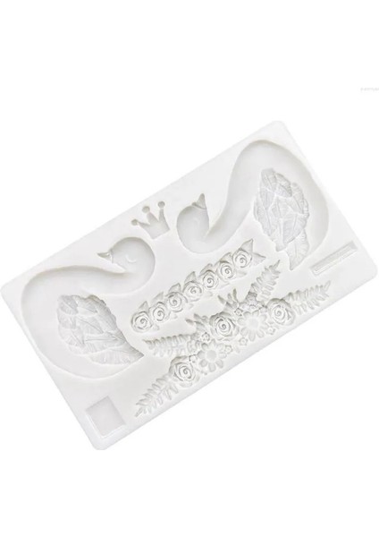 Kuğu Temalı Silikon Çikolata, Kek , Sabun,pasta,dondurma Cupcake Kalıbı