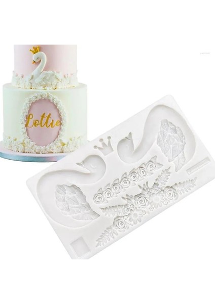 Kuğu Temalı Silikon Çikolata, Kek , Sabun,pasta,dondurma Cupcake Kalıbı modelleri